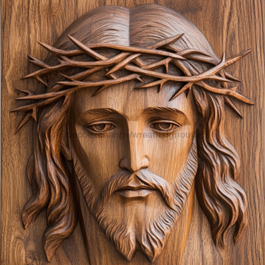 Jesus Wood Sign, DCO-13674, Sign For Wreath, 10x10